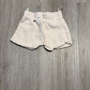 Indigo Cream Baby Shorts with Bow Detail
